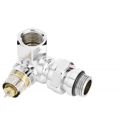 DANFOSS (RIDAN) Клапан термостатический RA N углов хром Внимание! Клапан может использоваться только с термоголовкой типа RA. - 013G4239