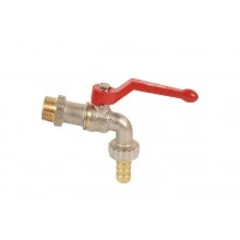 DANFOSS (RIDAN) Латунный шаровой кран Danfoss с наружной резьбой и насадкой под шланг Ду 20 мм, PN 10 бар - 065B8201