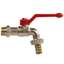 DANFOSS (RIDAN) Латунный шаровой кран Danfoss с наружной резьбой и насадкой под шланг Ду 25 мм, PN 10 бар - 065B8202