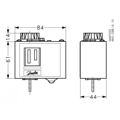 DANFOSS (RIDAN) KP 62 Реле температуры -30…15°С - 060L110666 DANFOSS (RIDAN) KP 62 Реле температуры -30…15°С - 060L110666