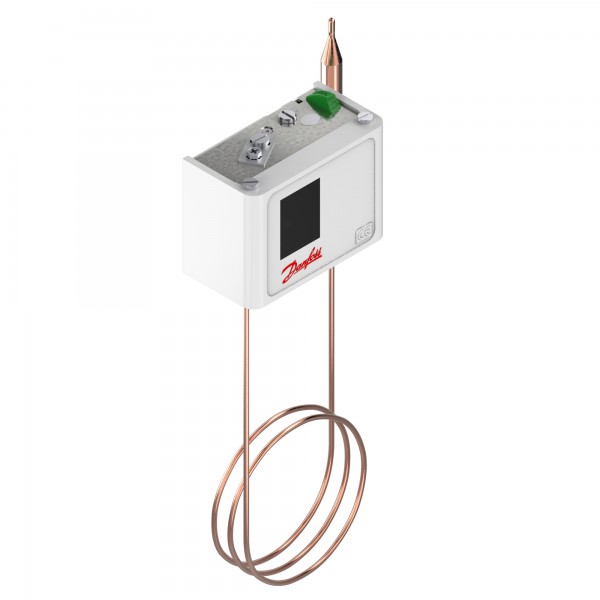 DANFOSS (RIDAN) Реле температуры KP 81, термобаллон с капилляром 2 м, 80-150°C, 8°C (с ручным сбросом на максимум) - 060L115566 (ДАНФОСС)