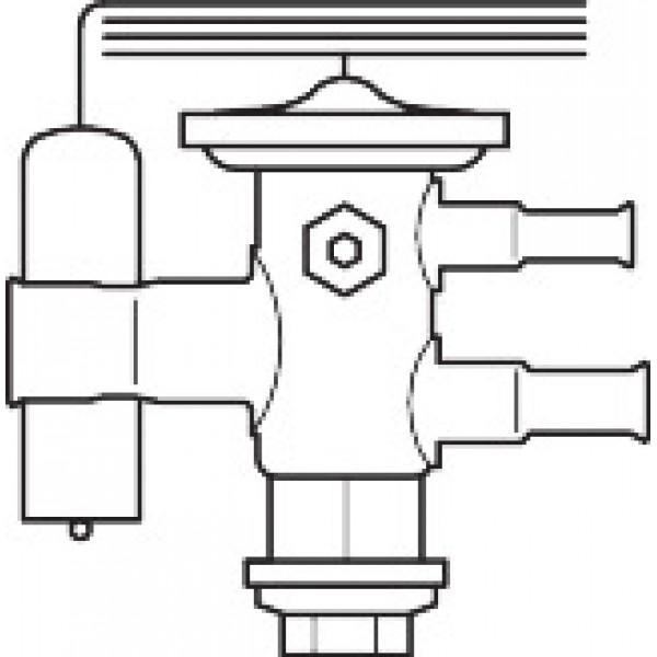DANFOSS (RIDAN) TUAE Клапан терм R134a/R513A 10x12 мм - 068U2203 (ДАНФОСС)