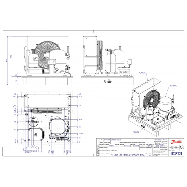 DANFOSS (RIDAN) OP-MCRN030MTA02E Агрегат компр.-конд. - 114X5721 (ДАНФОСС)