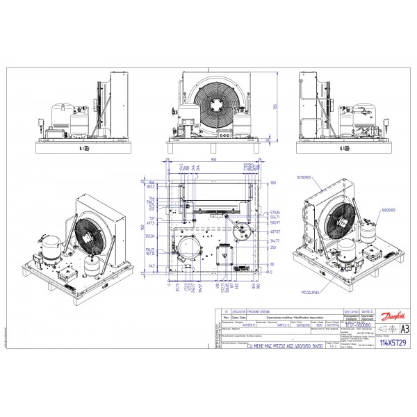 DANFOSS (RIDAN) OP-MCRN054MTA02E Агрегат компр.-конд. - 114X5729 (ДАНФОСС)