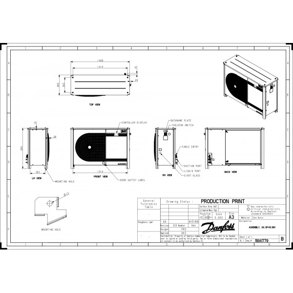DANFOSS (RIDAN) OP-MPPM044VVLP01E Агрегат компр.-конд. - 114X4334 (ДАНФОСС)
