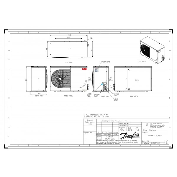 DANFOSS (RIDAN) OP-LSQM068NTW05G Агрегат компр.-конд. - 114X7089 (ДАНФОСС)