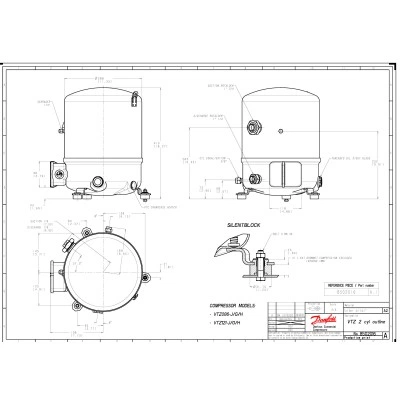DANFOSS (RIDAN) VTZ121-G Компрессор - 120B0004 DANFOSS (RIDAN) VTZ121-G Компрессор - 120B0004