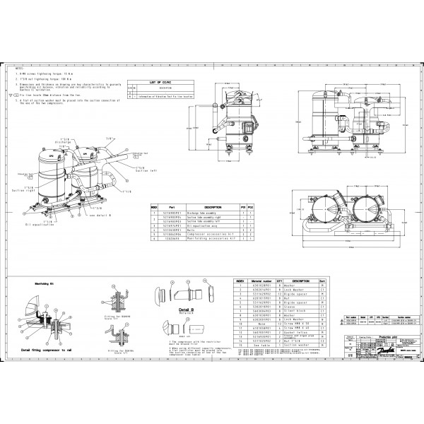 DANFOSS (RIDAN) DSH090A4ALD Компрессор спиральный(пр. класс 1746502499) - 120H1511 (ДАНФОСС)