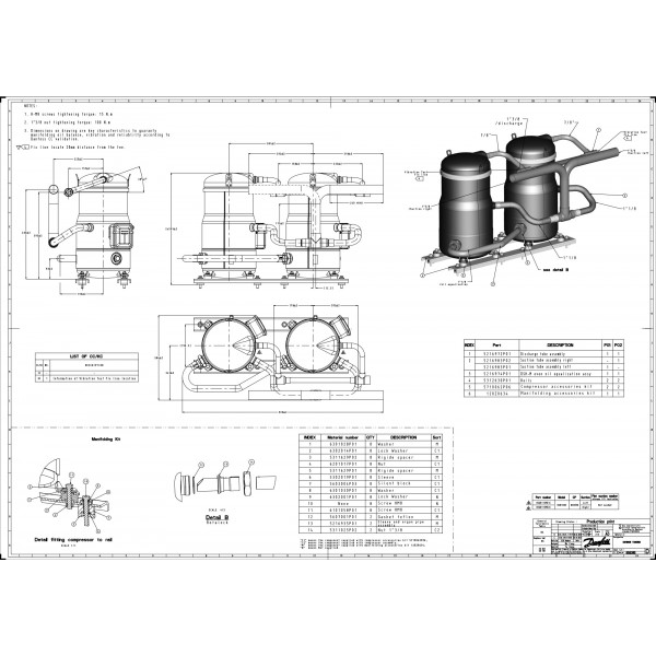 DANFOSS (RIDAN) DSH090A4ALD Компрессор спиральный(пр. класс 1746502499) - 120H1511 (ДАНФОСС)