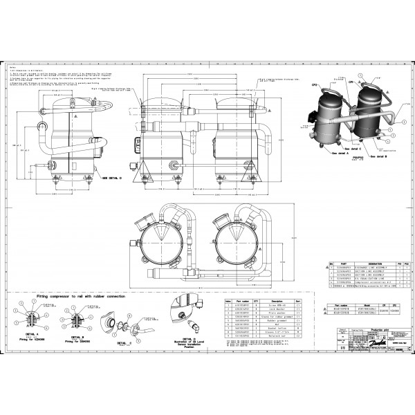 DANFOSS (RIDAN) DSH090A4ALD Компрессор спиральный(пр. класс 1746502499) - 120H1511 (ДАНФОСС)