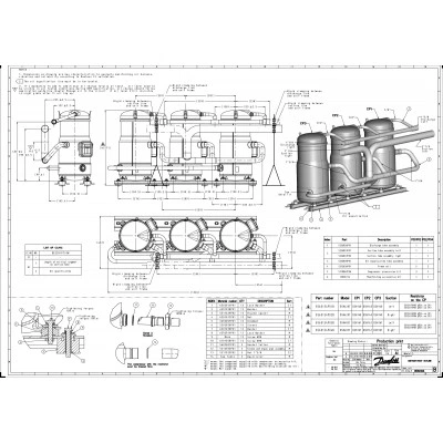DANFOSS (RIDAN) DSH140A4ALD Компрессор спиральный - 120H1542 DANFOSS (RIDAN) DSH140A4ALD Компрессор спиральный - 120H1542