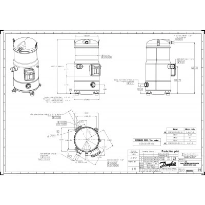 DANFOSS (RIDAN) DSH161A4ALD Компрессор спиральный(пр. класс 1746502503) - 120H1552 DANFOSS (RIDAN) DSH161A4ALD Компрессор спиральный(пр. класс 1746502503) - 120H1552