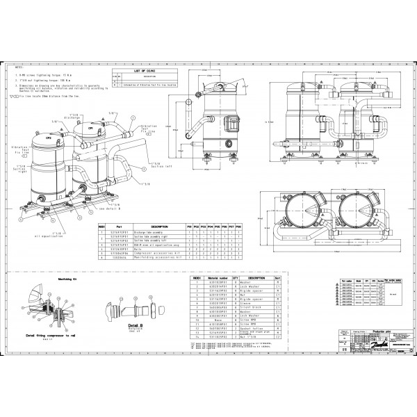 DANFOSS (RIDAN) DSH161A4ALD Компрессор спиральный(пр. класс 1746502503) - 120H1552 (ДАНФОСС)