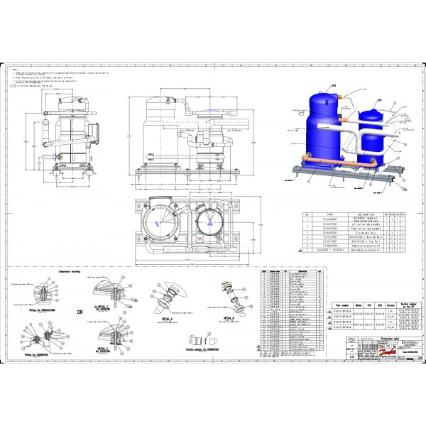 DANFOSS (RIDAN) DSH161A4ALD Компрессор спиральный(пр. класс 1746502503) - 120H1552 (ДАНФОСС)