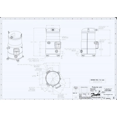 DANFOSS (RIDAN) SH090A4ALC Компрессор спиральный(пр. класс 1770947249) - 120H0003 DANFOSS (RIDAN) SH090A4ALC Компрессор спиральный(пр. класс 1770947249) - 120H0003