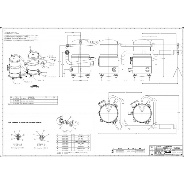 DANFOSS (RIDAN) SH090A4ALC Компрессор спиральный(пр. класс 1770947249) - 120H0003 (ДАНФОСС)