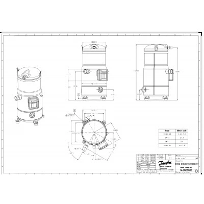 DANFOSS (RIDAN) SH105A4ALC Компрессор спиральный - 120H0212 DANFOSS (RIDAN) SH105A4ALC Компрессор спиральный - 120H0212