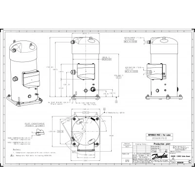 DANFOSS (RIDAN) SH380A4AAE Компрессор спиральный - 120H0253 DANFOSS (RIDAN) SH380A4AAE Компрессор спиральный - 120H0253