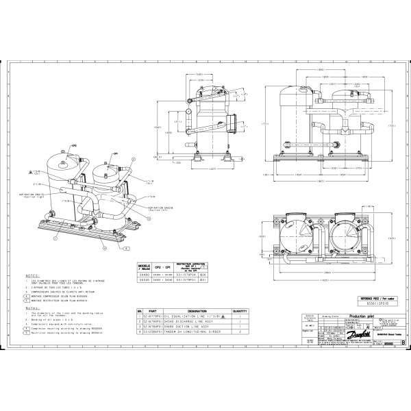 DANFOSS (RIDAN) SH180B4ABE компрессор спиральный(пр. класс 1770847247) - 120H0276 (ДАНФОСС)