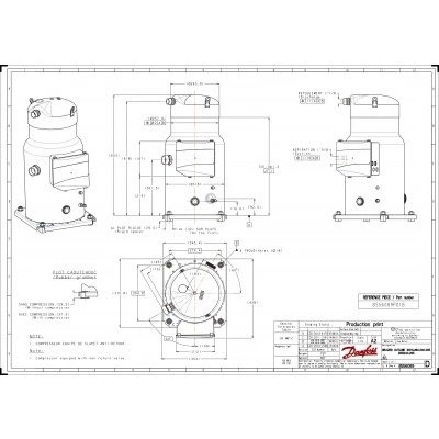 DANFOSS (RIDAN) SH180B4ABE компрессор спиральный(пр. класс 1770847247) - 120H0276 DANFOSS (RIDAN) SH180B4ABE компрессор спиральный(пр. класс 1770847247) - 120H0276