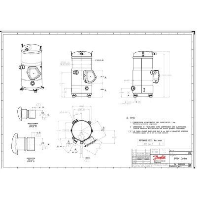 DANFOSS (RIDAN) SH184A4ALC Компрессор спиральный - 120H0361 DANFOSS (RIDAN) SH184A4ALC Компрессор спиральный - 120H0361