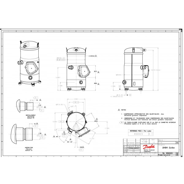 DANFOSS (RIDAN) SH184A4ALC Компрессор спиральный - 120H0361 (ДАНФОСС)