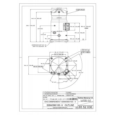 DANFOSS (RIDAN) SM090-4VI Компрессор спиральный - SM090-4VI DANFOSS (RIDAN) SM090-4VI Компрессор спиральный - SM090-4VI