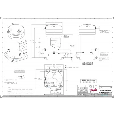 DANFOSS (RIDAN) SY240A4CBI Компрессор спиральный - SY240A4CBI DANFOSS (RIDAN) SY240A4CBI Компрессор спиральный - SY240A4CBI