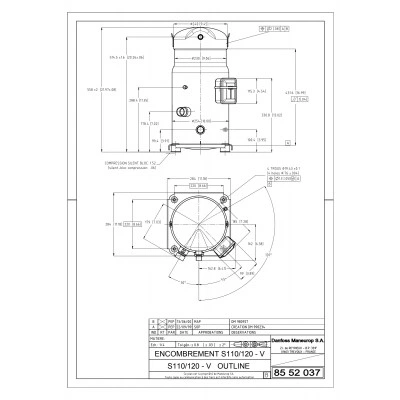 DANFOSS (RIDAN) SZ110-4VI компрессор спиральный - SZ110-4VI DANFOSS (RIDAN) SZ110-4VI компрессор спиральный - SZ110-4VI