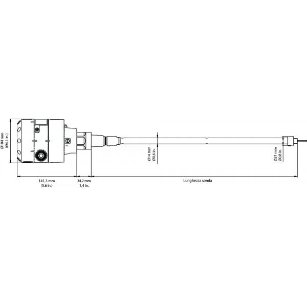 DANFOSS (RIDAN) AKS 4100-1500 Уровнемер - 084H4507 (ДАНФОСС)