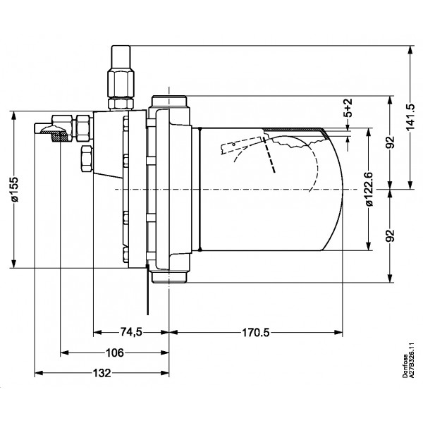DANFOSS (RIDAN) SV 1 Клапан регулятор уровня - 027B2021 (ДАНФОСС)