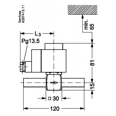 DANFOSS (RIDAN) EVRS 3 Клапан соленоидный - 032F3080 DANFOSS (RIDAN) EVRS 3 Клапан соленоидный - 032F3080