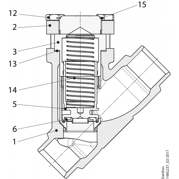 DANFOSS (RIDAN) CHV-X 40 D STR клапан обратный - 148B6589 (ДАНФОСС)