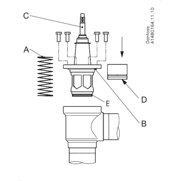 DANFOSS (RIDAN) SCA-X 80 A Клапан обратный - 148B5903 (ДАНФОСС)