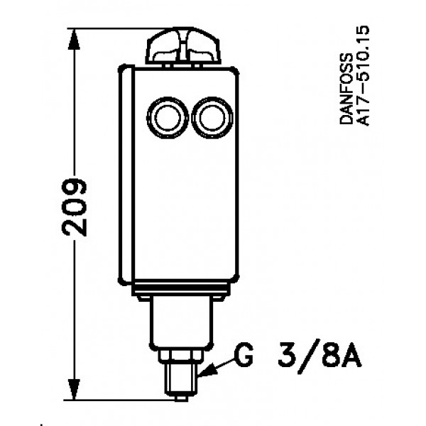 DANFOSS (RIDAN) RT 200 Реле давления 0,2…6 бар man max - 017-523866 (ДАНФОСС)