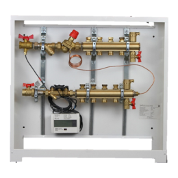 DANFOSS (RIDAN) ШКСО-1 В5 П тип 2. Квартирный распределительный шкаф на 5 отводов. Правое Подключение. Приставной корпус - 003L1275