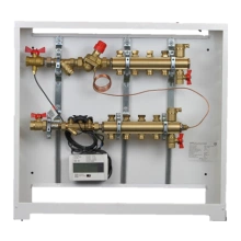 DANFOSS (RIDAN) ШКСО-1 В4 Л тип 2. Квартирный распределительный шкаф на 4 отвода. Левое Подключение. Приставной корпус - 003L1281