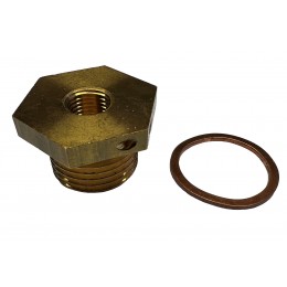 DANFOSS (RIDAN) Адаптер (гайка) для прямого монтажа термодатчика Pt500/1000 R ?"  M10x1 в тройник - 087G6075